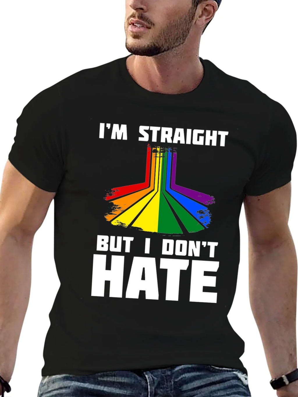Im Straight But I Dont Hate Graphic Tee product image 6