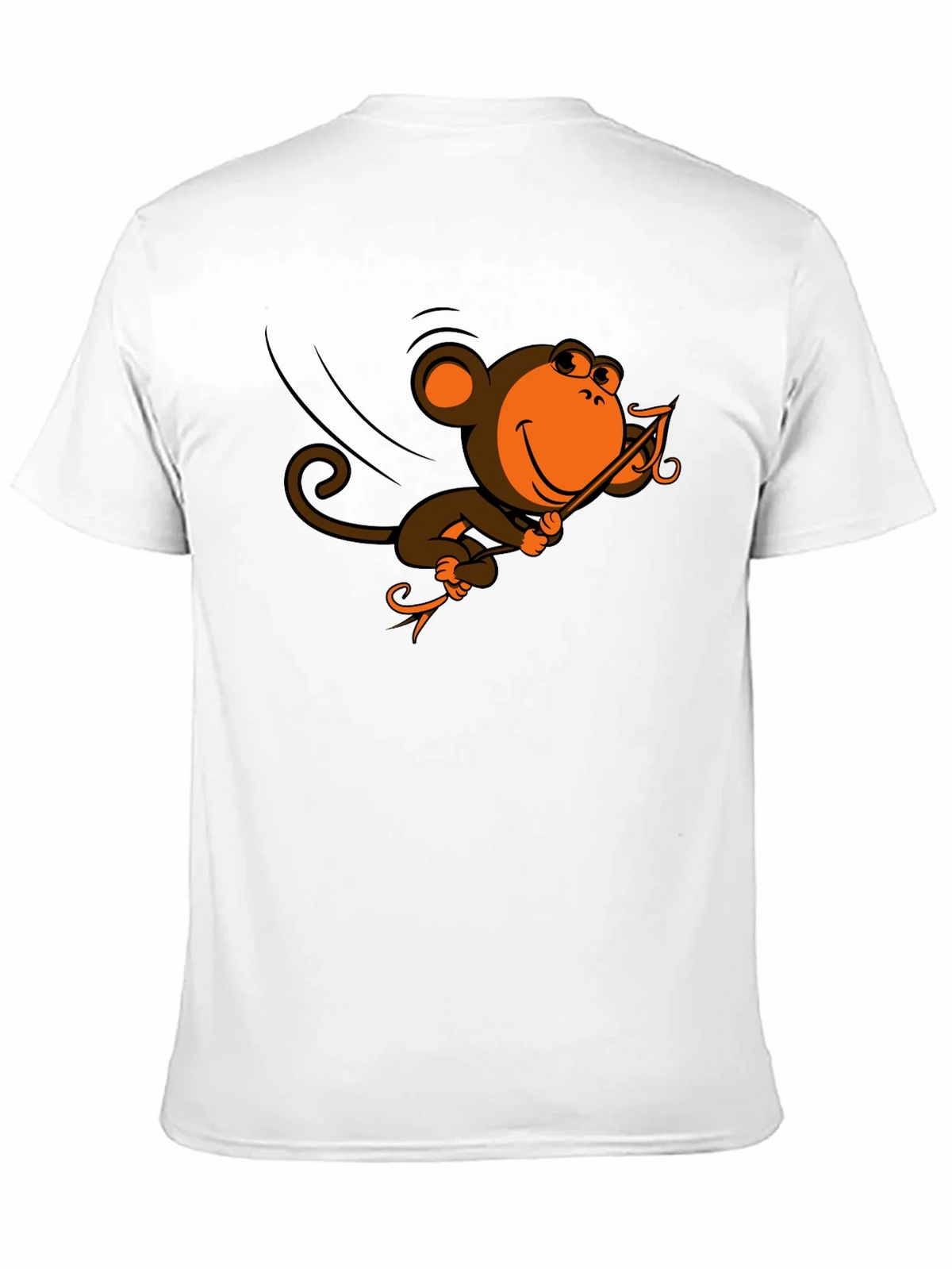 Monkey Swinging T-Shirt - Fun Cartoon Design product image 10