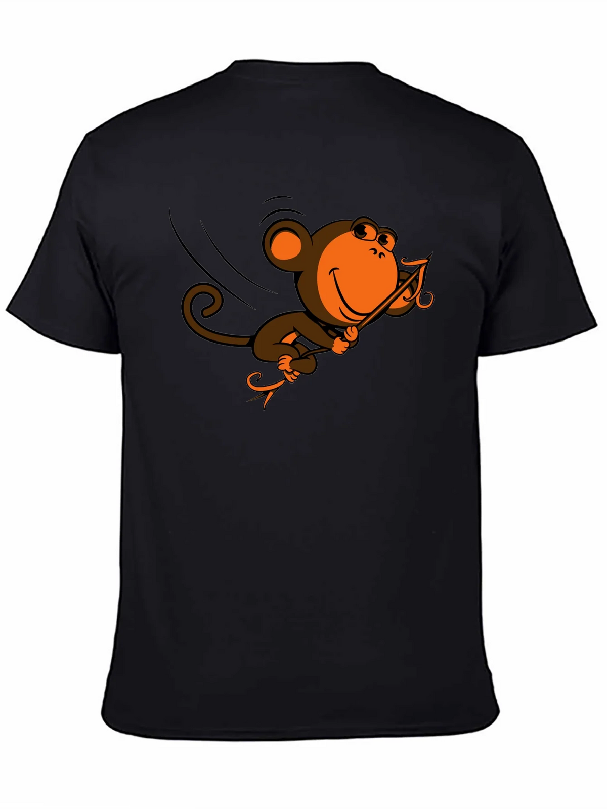 Monkey Swinging T-Shirt - Fun Cartoon Design product image 4
