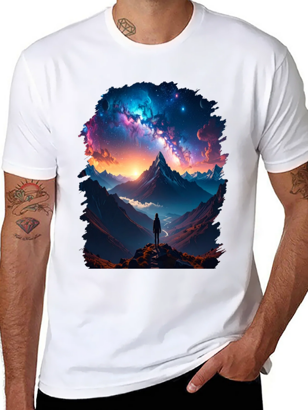 Cosmic Mountain Adventure T-Shirt product image 7