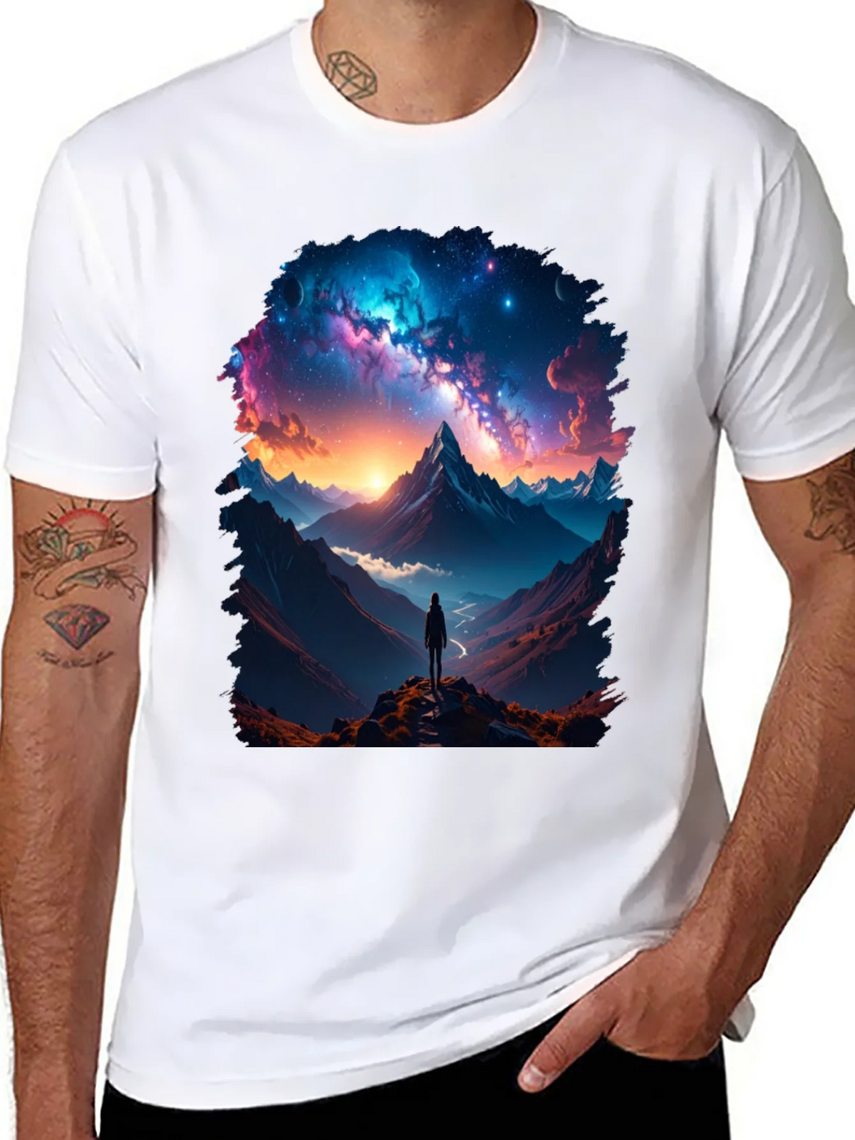 Cosmic Mountain Adventure T-Shirt product image 7