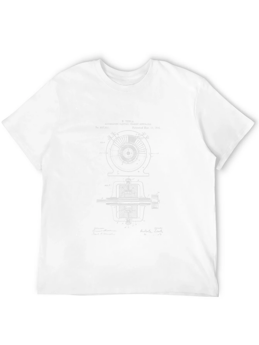 Tesla Blueprint Graphic T-Shirt - Black product image 11