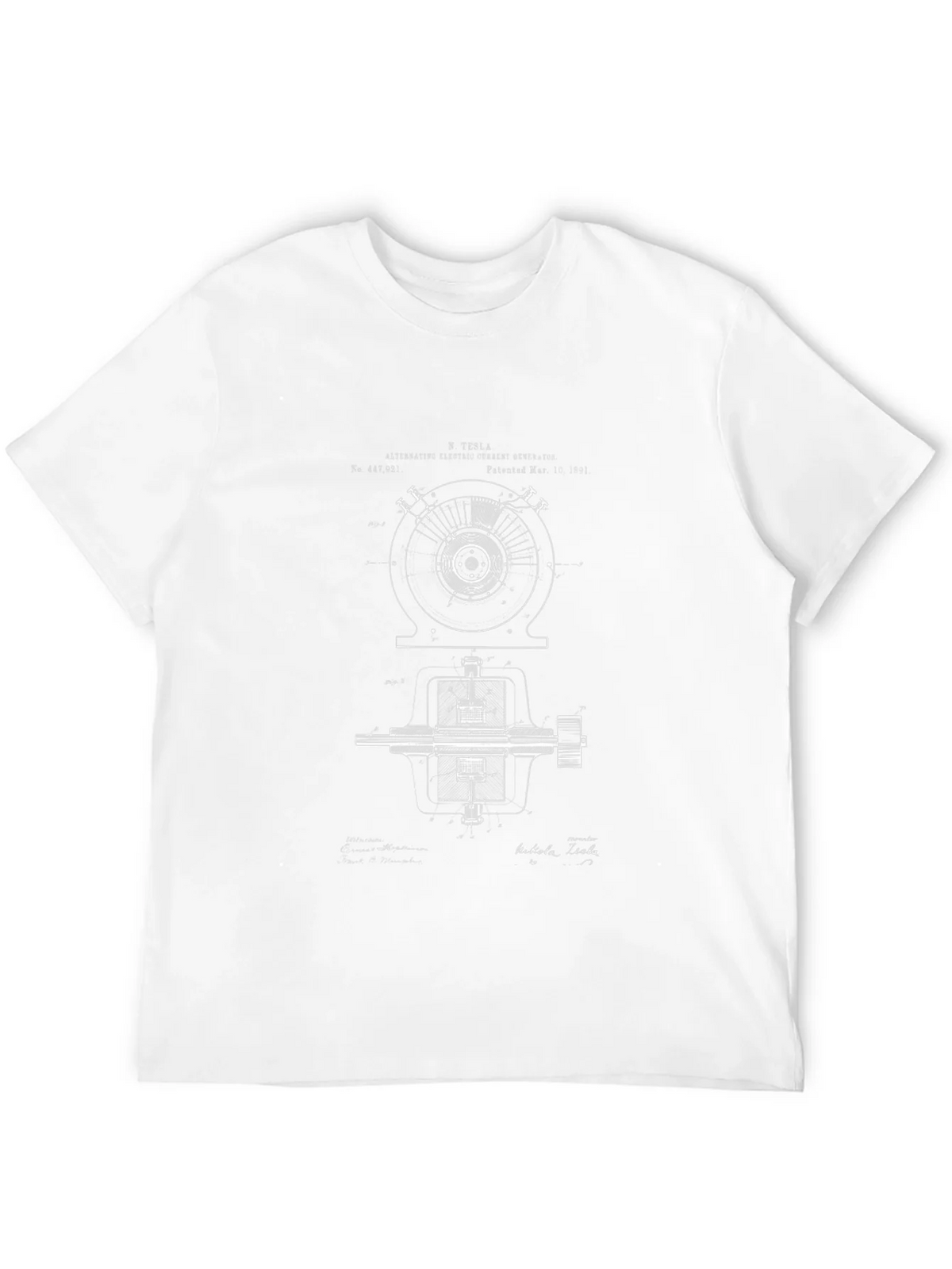 Tesla Blueprint Graphic T-Shirt - Black product image 11