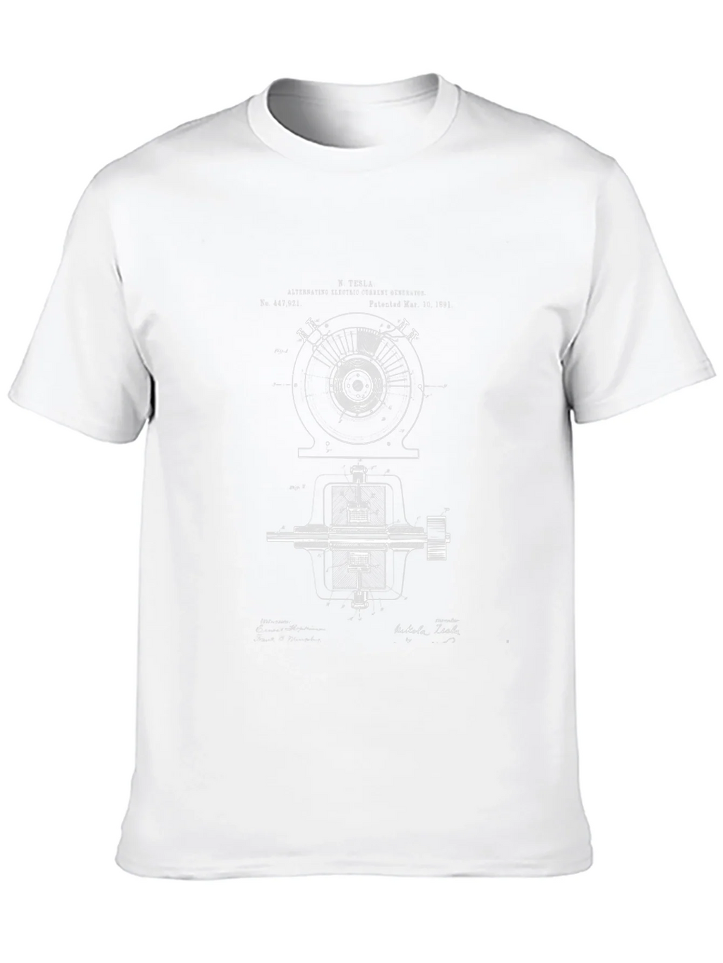 Tesla Blueprint Graphic T-Shirt - Black product image 9