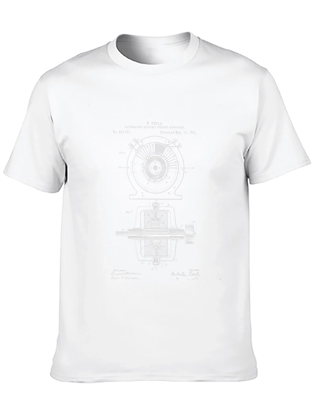 Tesla Blueprint Graphic T-Shirt - Black product image 9
