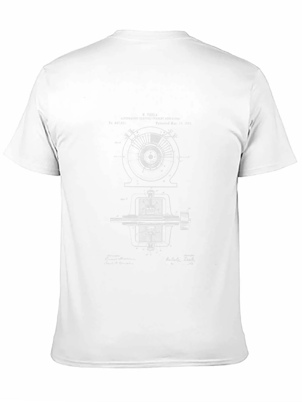 Tesla Blueprint Graphic T-Shirt - Black product image 10