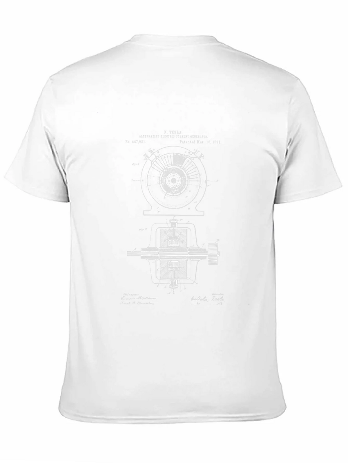 Tesla Blueprint Graphic T-Shirt - Black product image 10