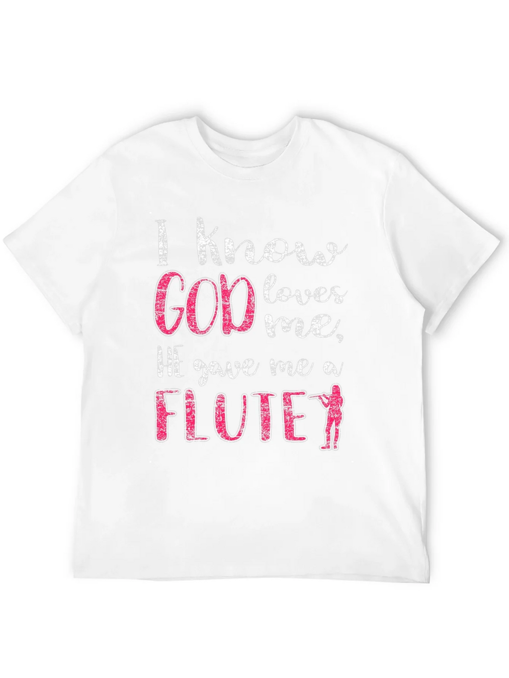 I Know God Loves Me Flute T-Shirt product image 11