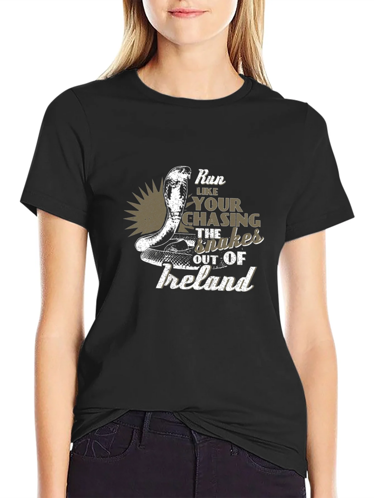 Run Like Youre Chasing Snakes T-Shirt product image 2