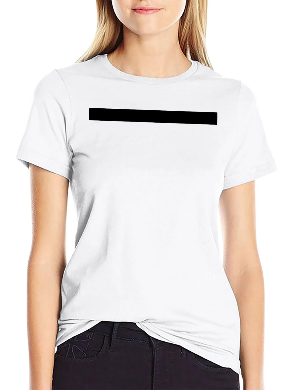 Mens Solid Black Crew Neck T-Shirt product image 8
