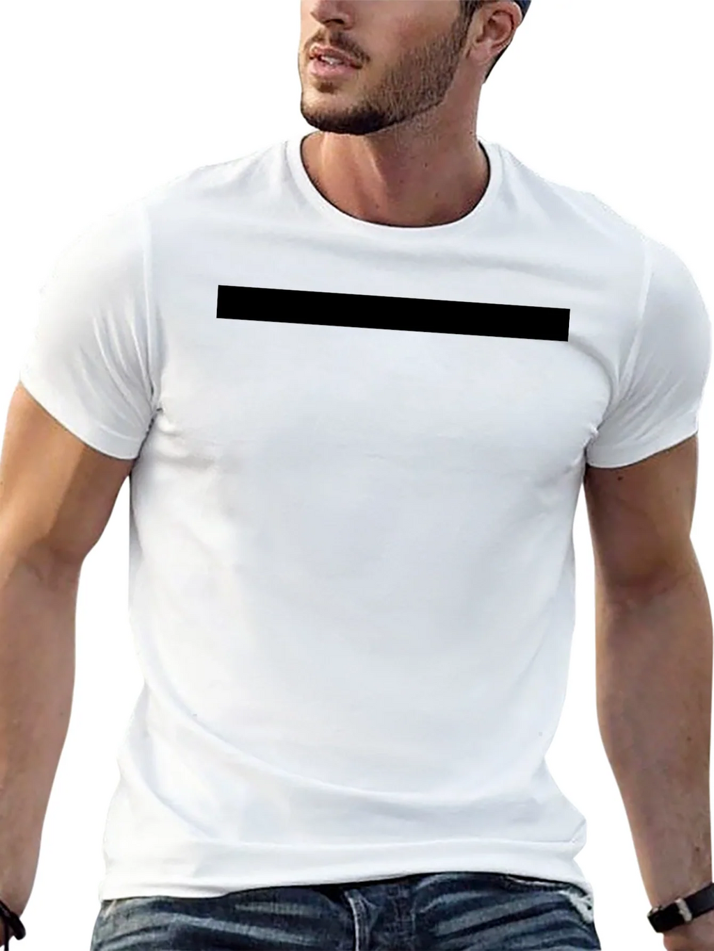 Mens Solid Black Crew Neck T-Shirt product image 12