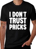 I Dont Trust Pricks Graphic Tee - Black product image 1