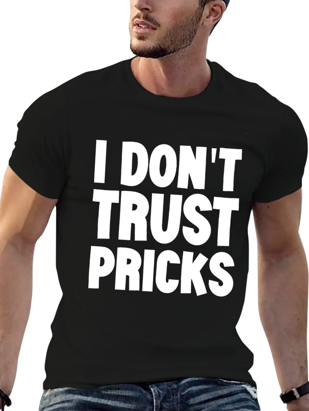 I Dont Trust Pricks Graphic Tee - Black product image 6