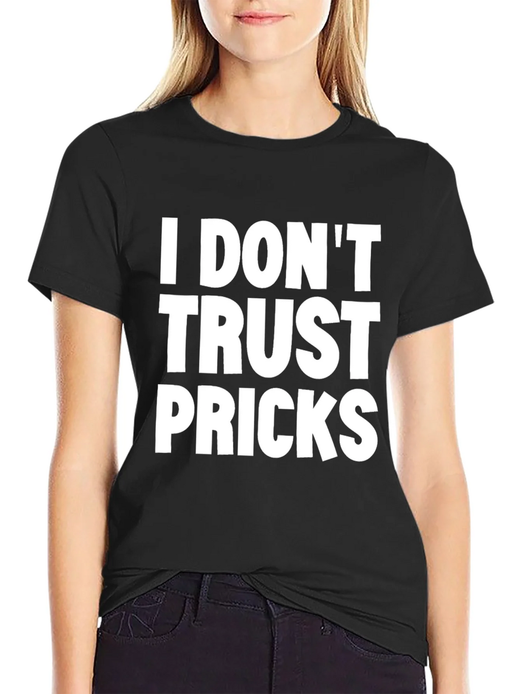 I Dont Trust Pricks Graphic Tee - Black product image 2