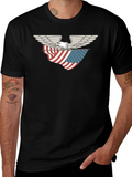 Eagle & American Flag Graphic T-Shirt product image 1