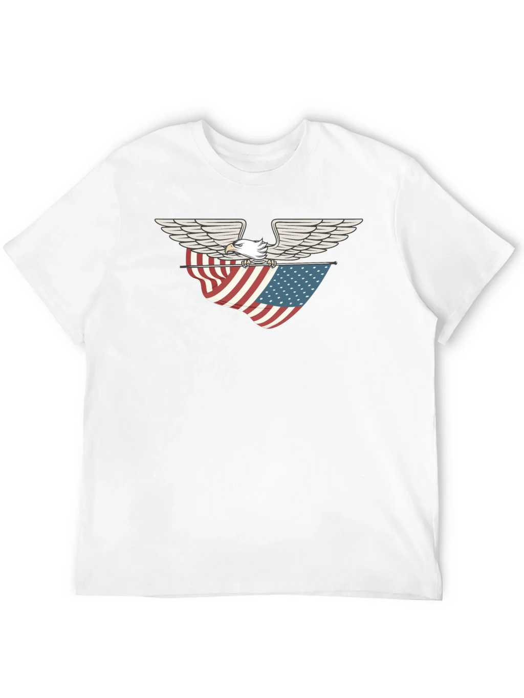 Eagle & American Flag Graphic T-Shirt product image 11