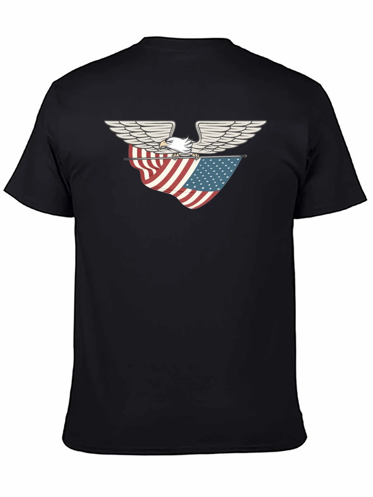 Eagle & American Flag Graphic T-Shirt product image 4