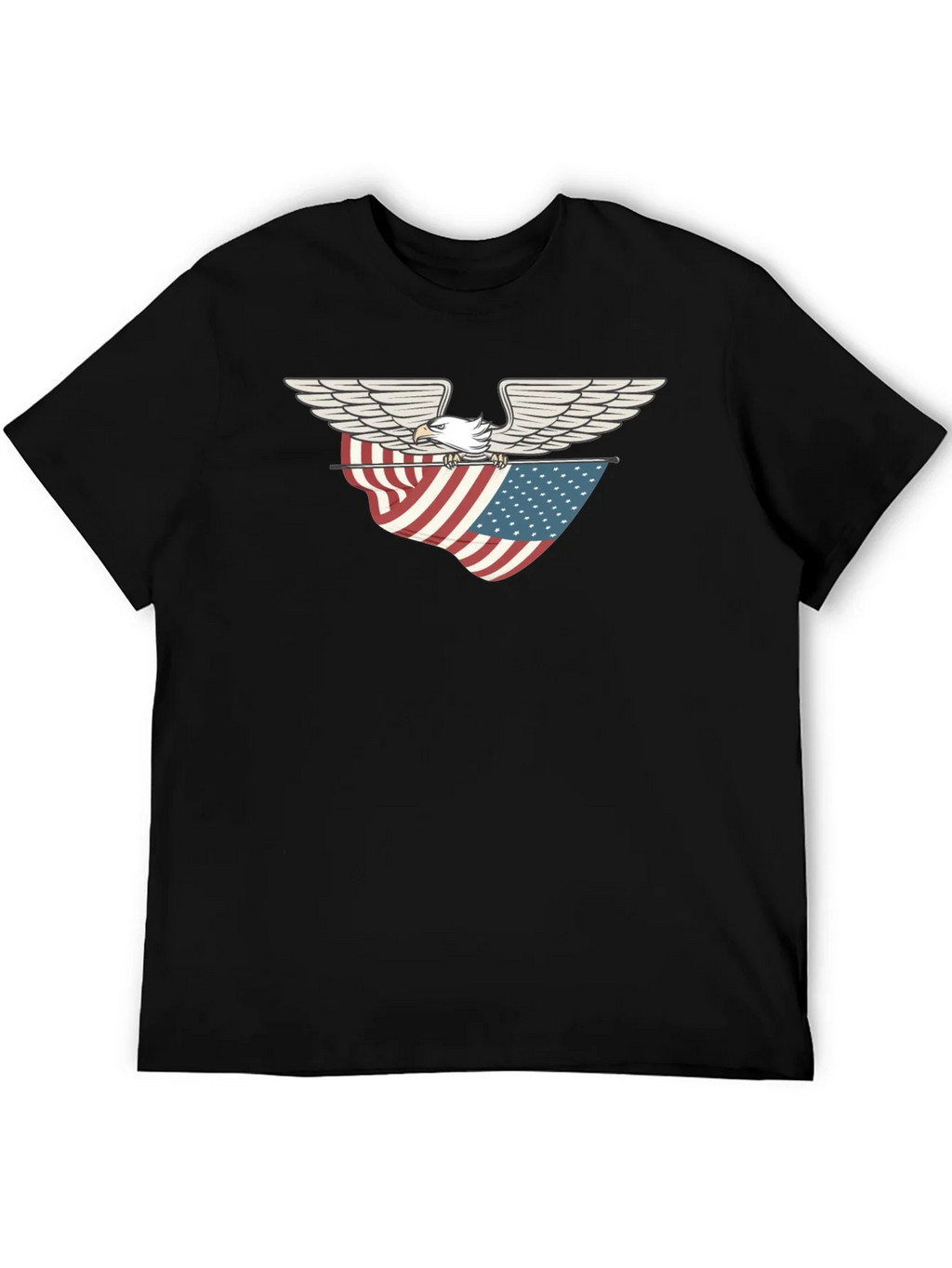 Eagle & American Flag Graphic T-Shirt product image 5