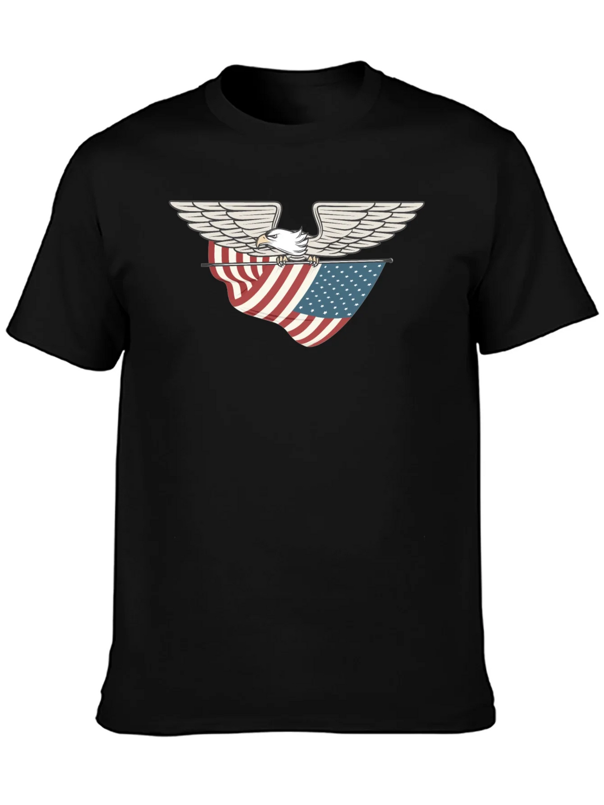 Eagle & American Flag Graphic T-Shirt product image 3