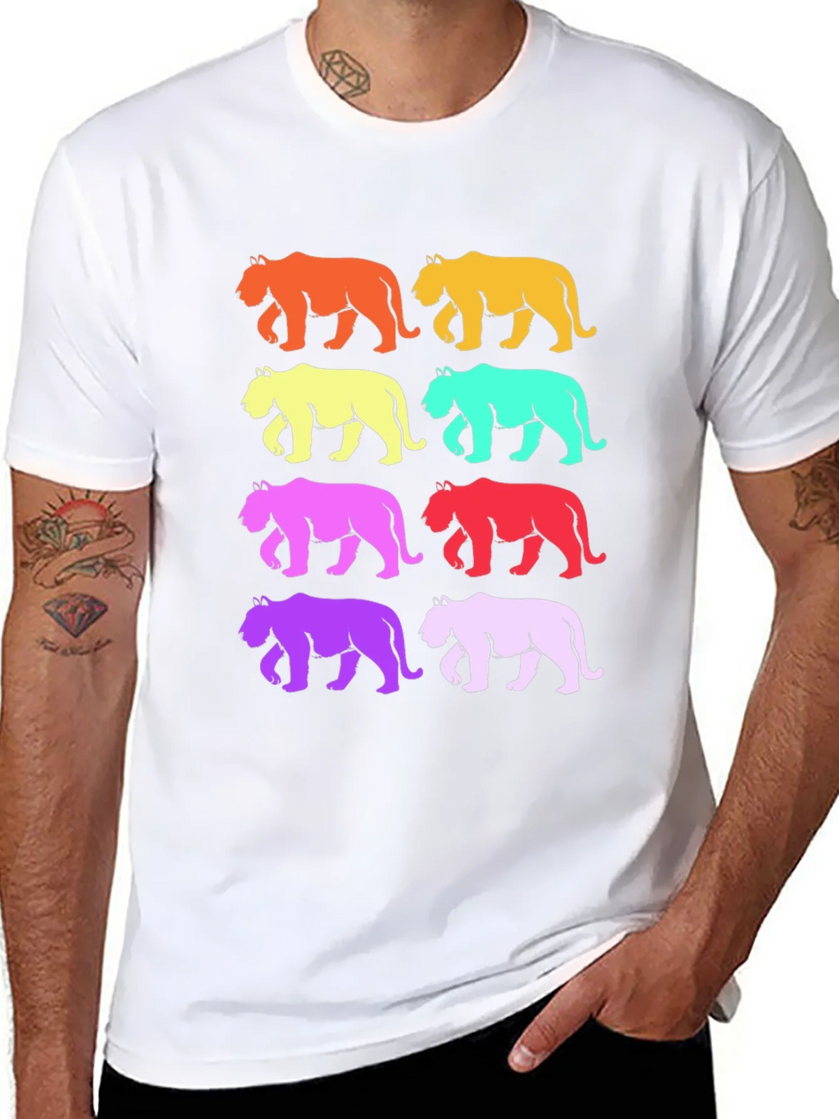 Retro Tiger Graphic T-Shirt product image 7