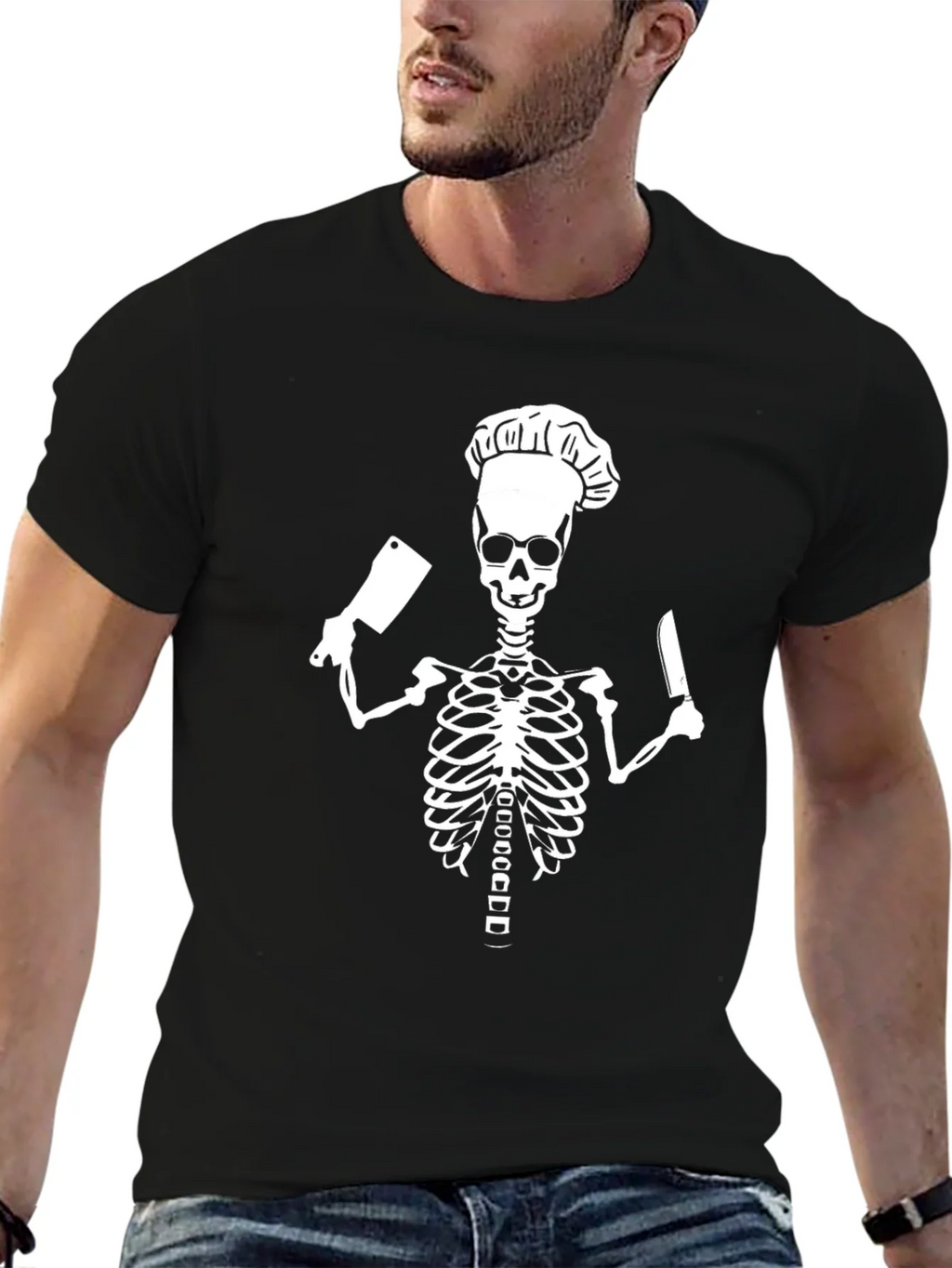 Chef Skeleton Graphic T-Shirt product image 6