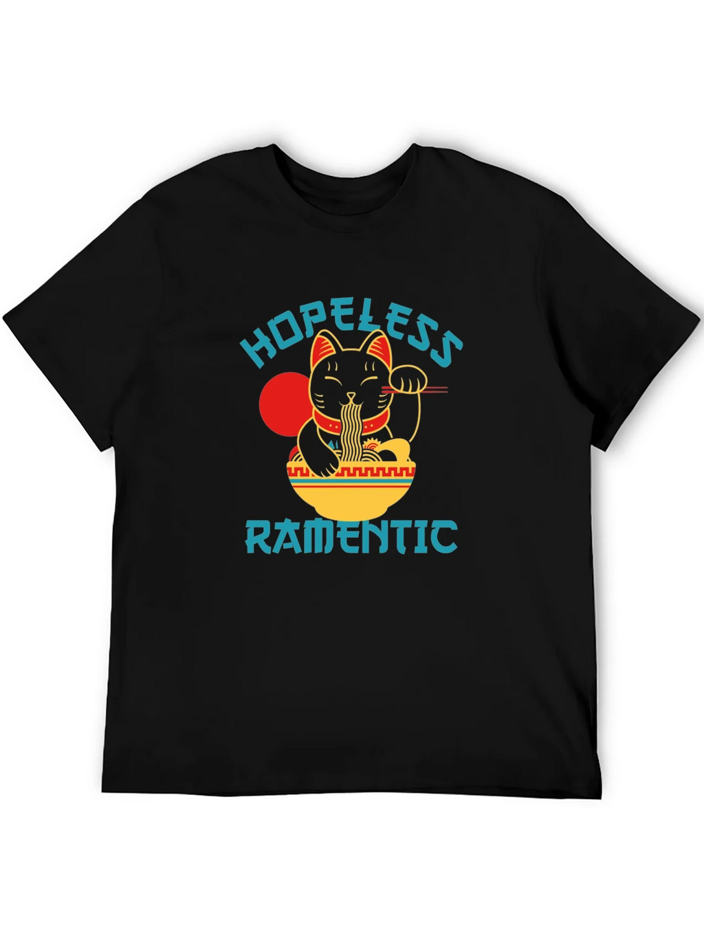 Hopeless Ramantic T-Shirt - Lucky Cat Ramen product image 5