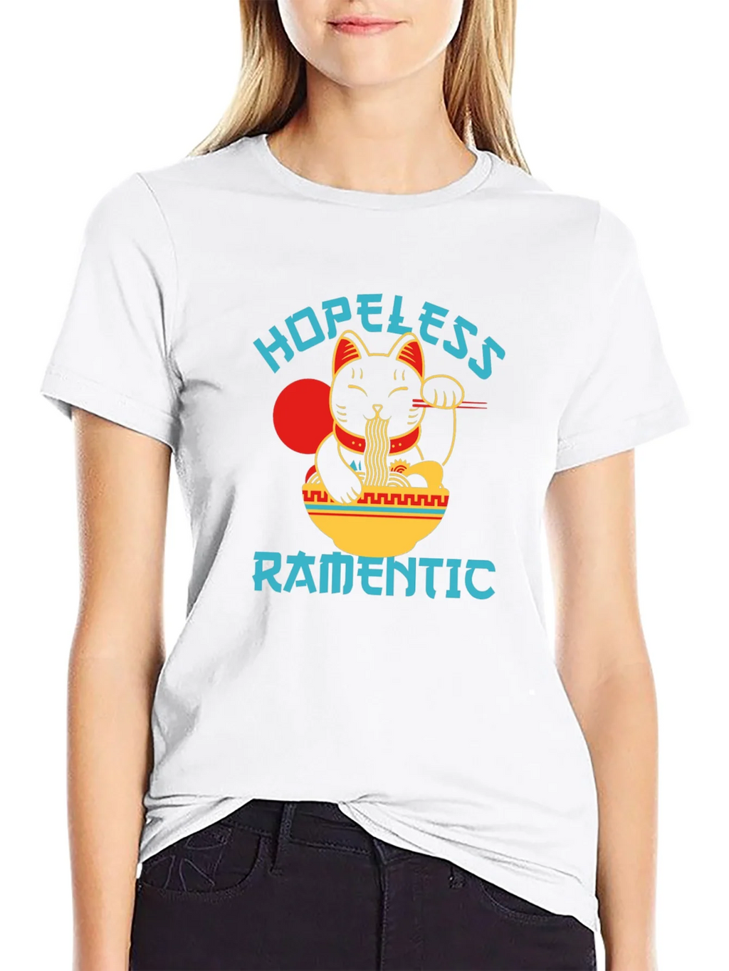 Hopeless Ramantic T-Shirt - Lucky Cat Ramen product image 8