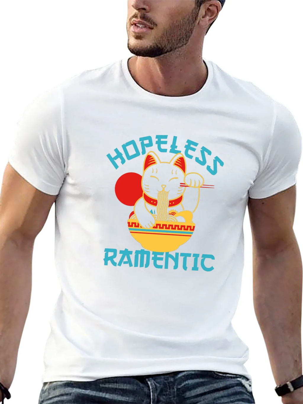 Hopeless Ramantic T-Shirt - Lucky Cat Ramen product image 12