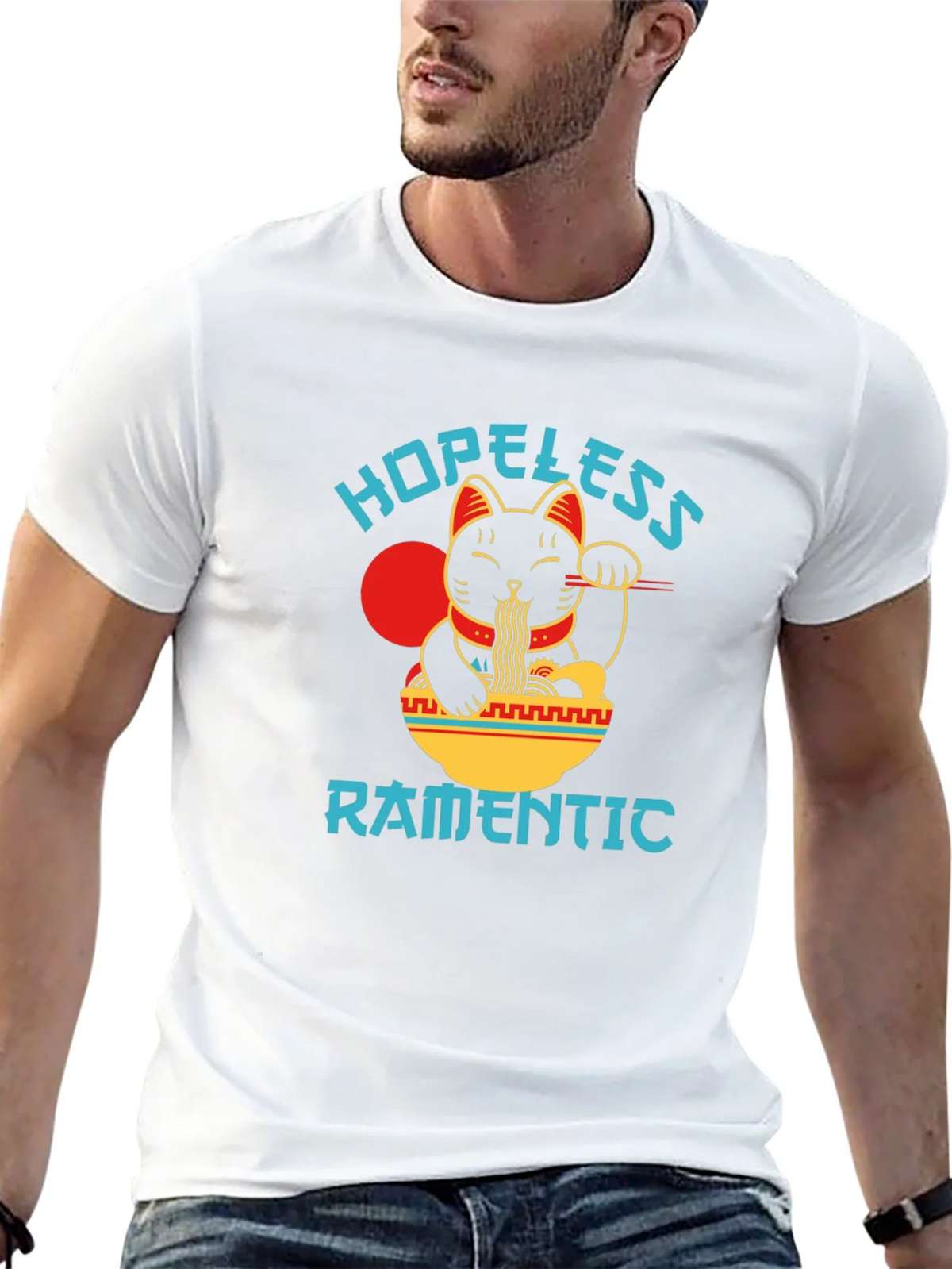 Hopeless Ramantic T-Shirt - Lucky Cat Ramen product image 12