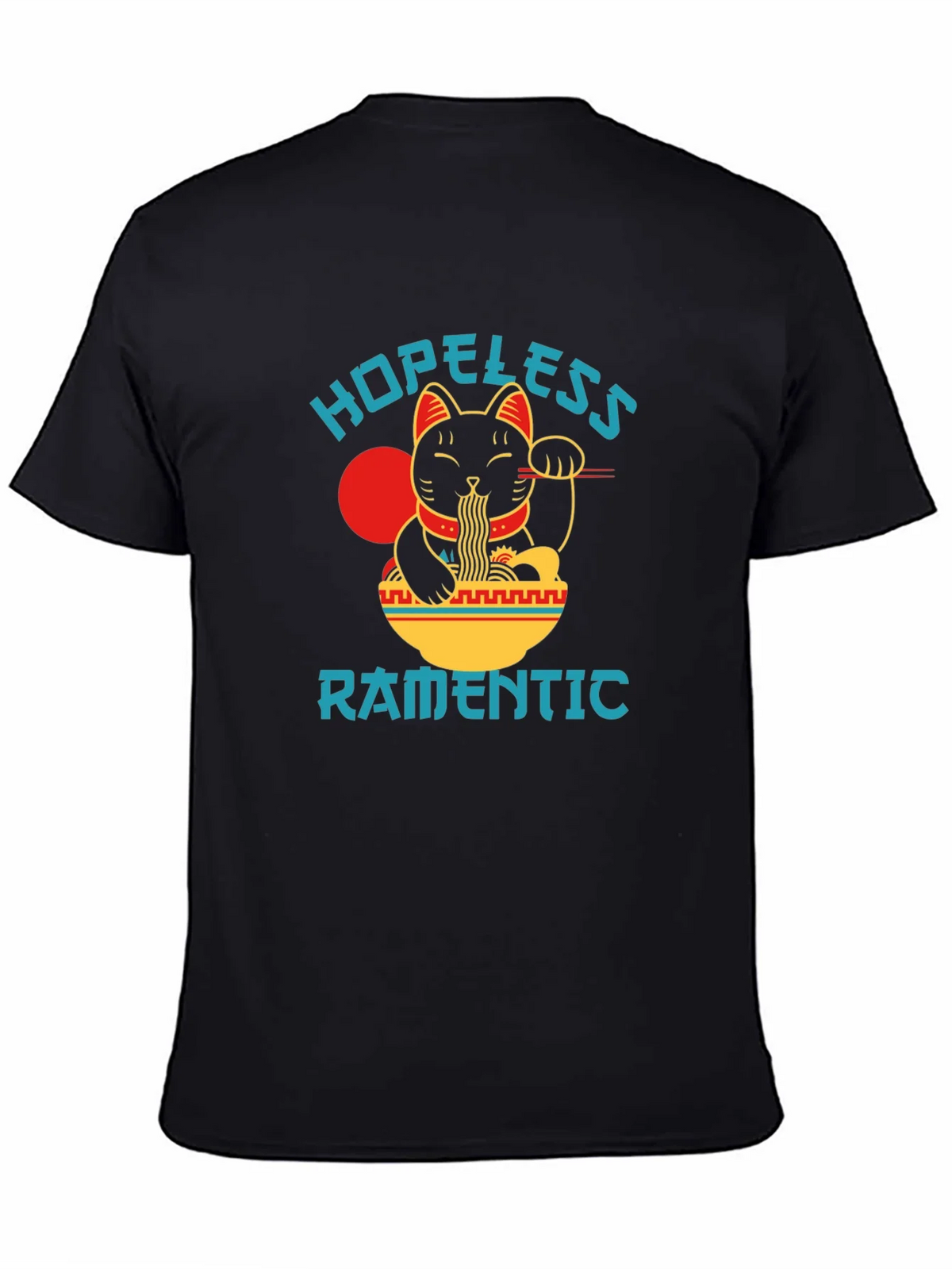 Hopeless Ramantic T-Shirt - Lucky Cat Ramen product image 4