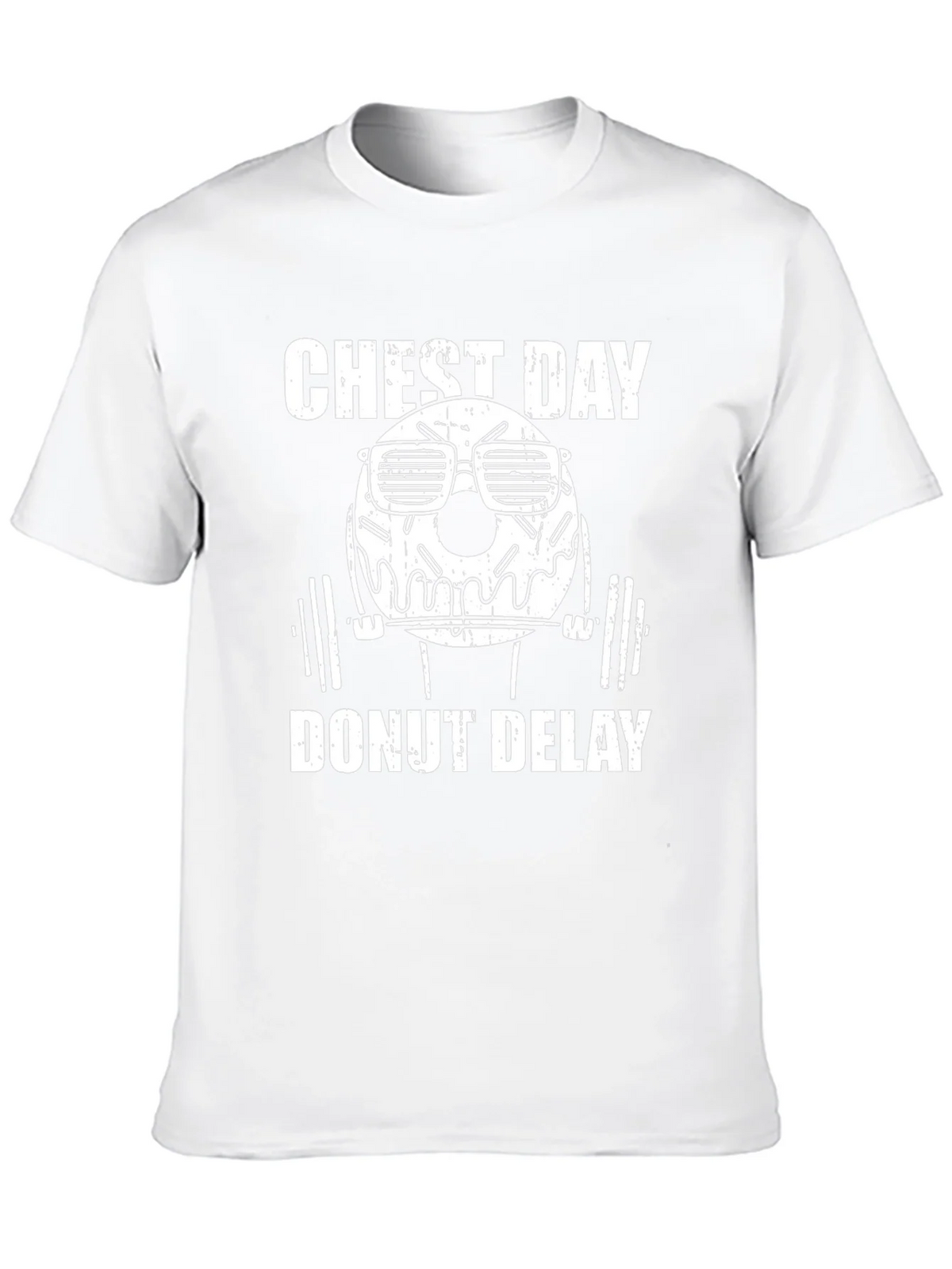 Chest Day Donut Delay Graphic T-Shirt product image 9