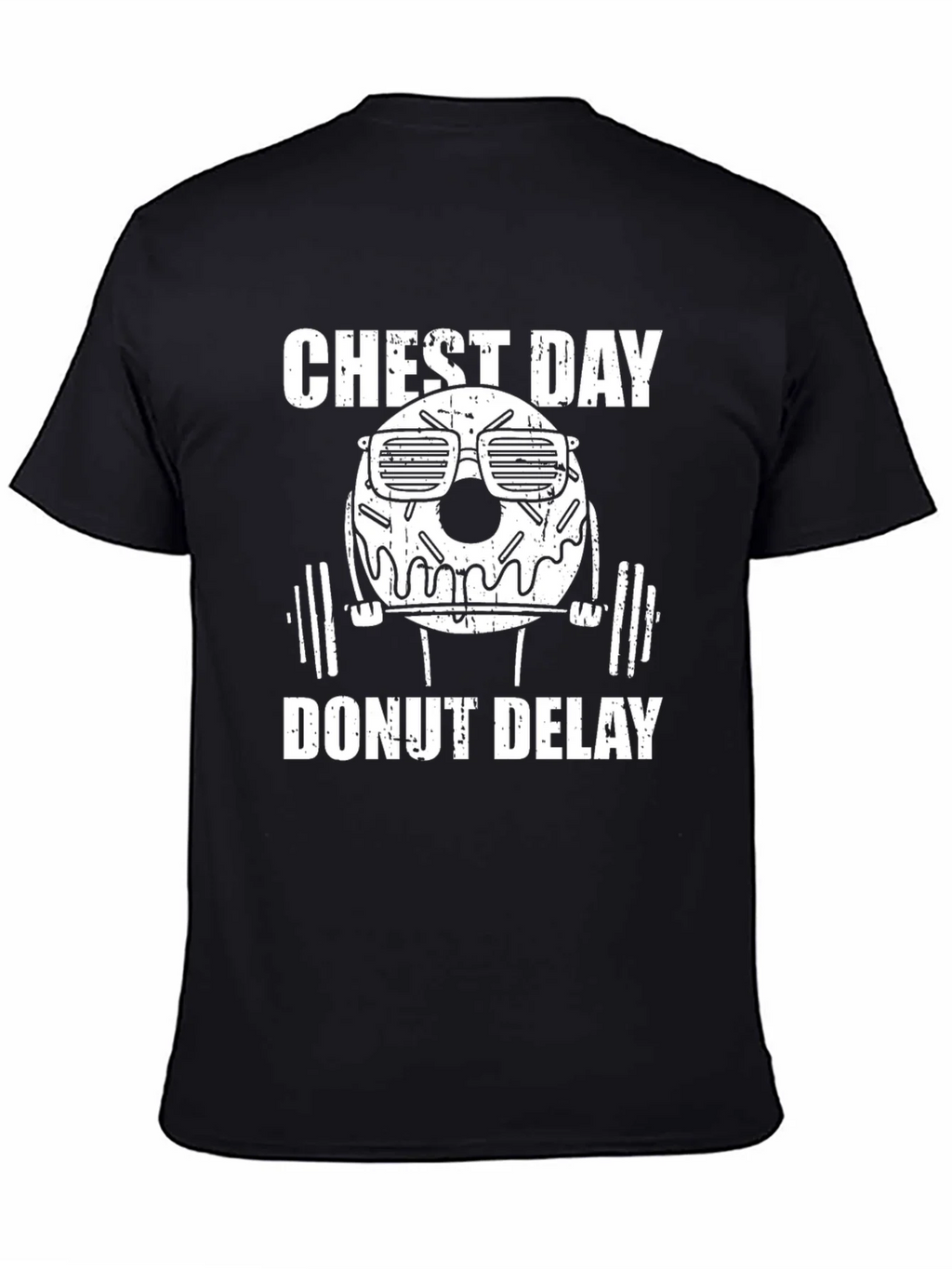 Chest Day Donut Delay Graphic T-Shirt product image 4