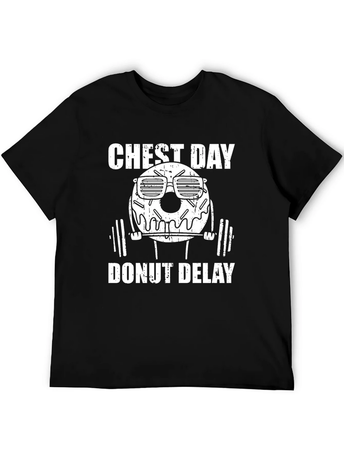 Chest Day Donut Delay Graphic T-Shirt product image 5