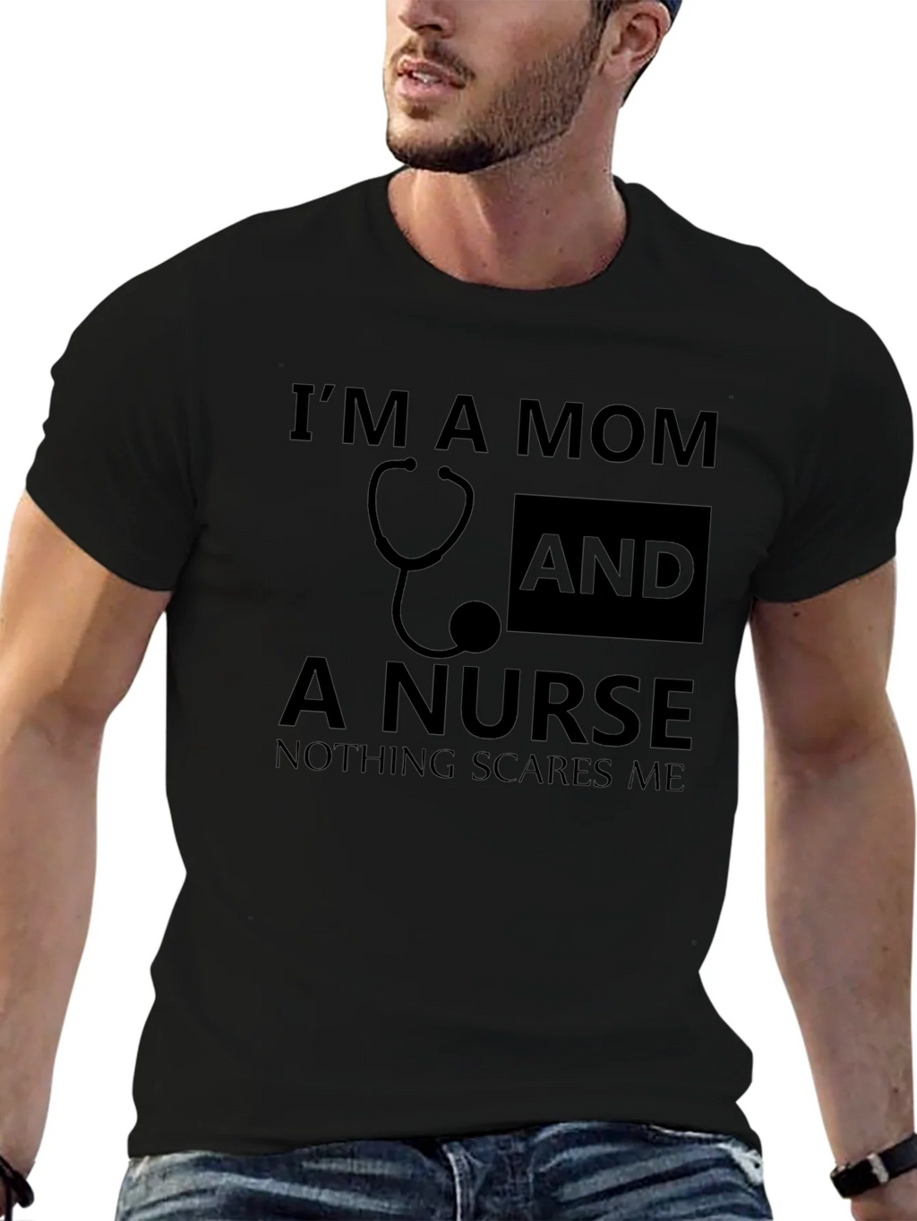Im a Mom and a Nurse Graphic Tee product image 6