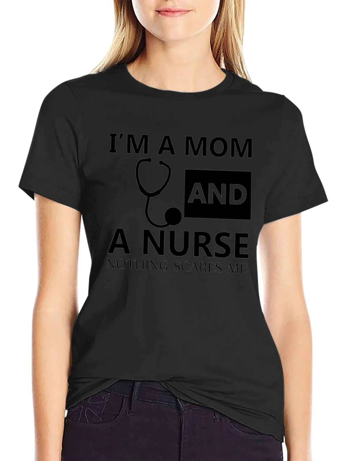 Im a Mom and a Nurse Graphic Tee product image 2