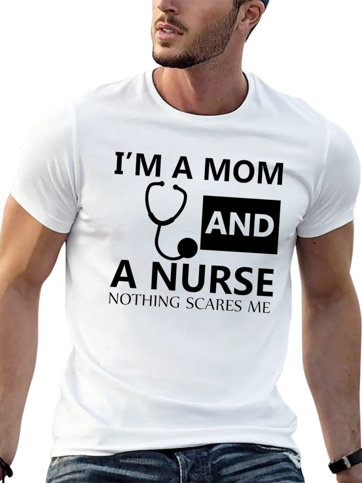 Im a Mom and a Nurse Graphic Tee product image 12