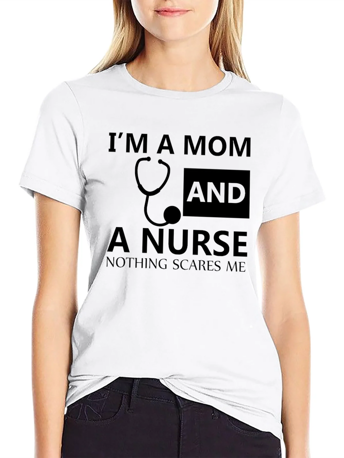 Im a Mom and a Nurse Graphic Tee product image 8