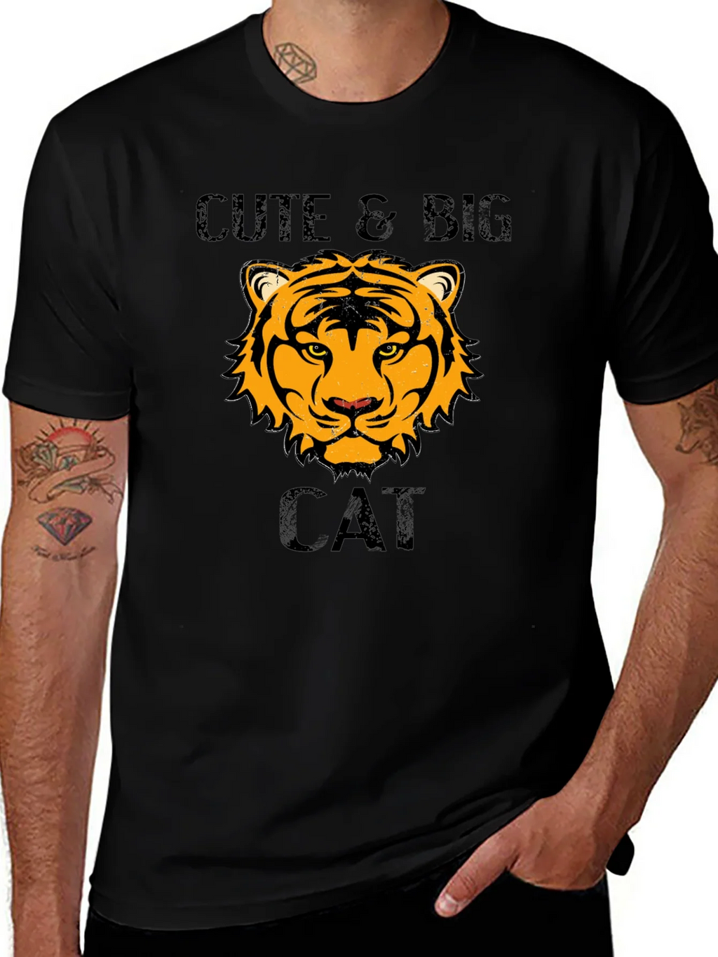Cute & Big Cat T-Shirt - Tiger Design product image 1