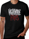 Nightmare Fives Graphic Tee - Dark Horror Style product image 1
