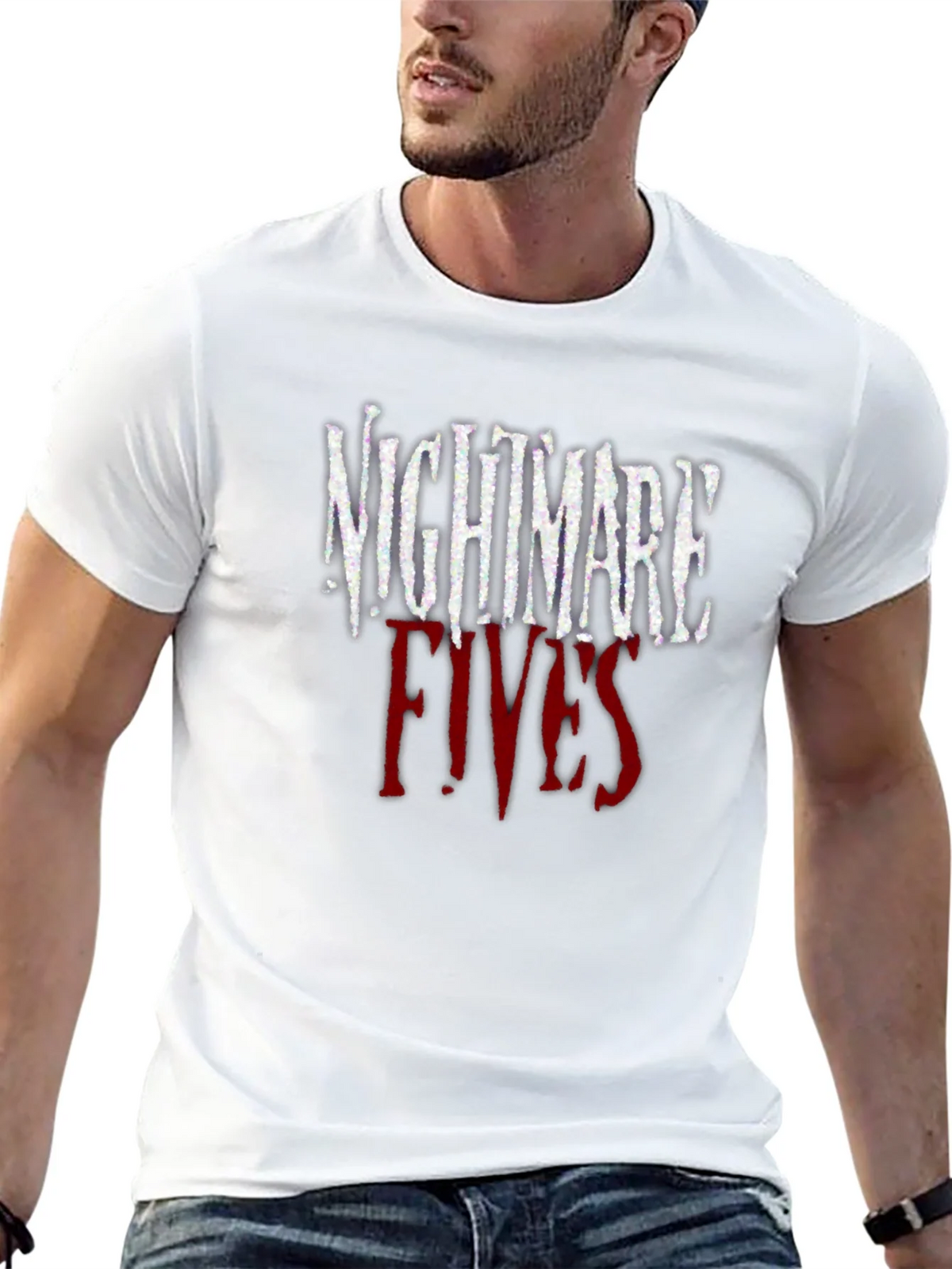 Nightmare Fives Graphic Tee - Dark Horror Style product image 12