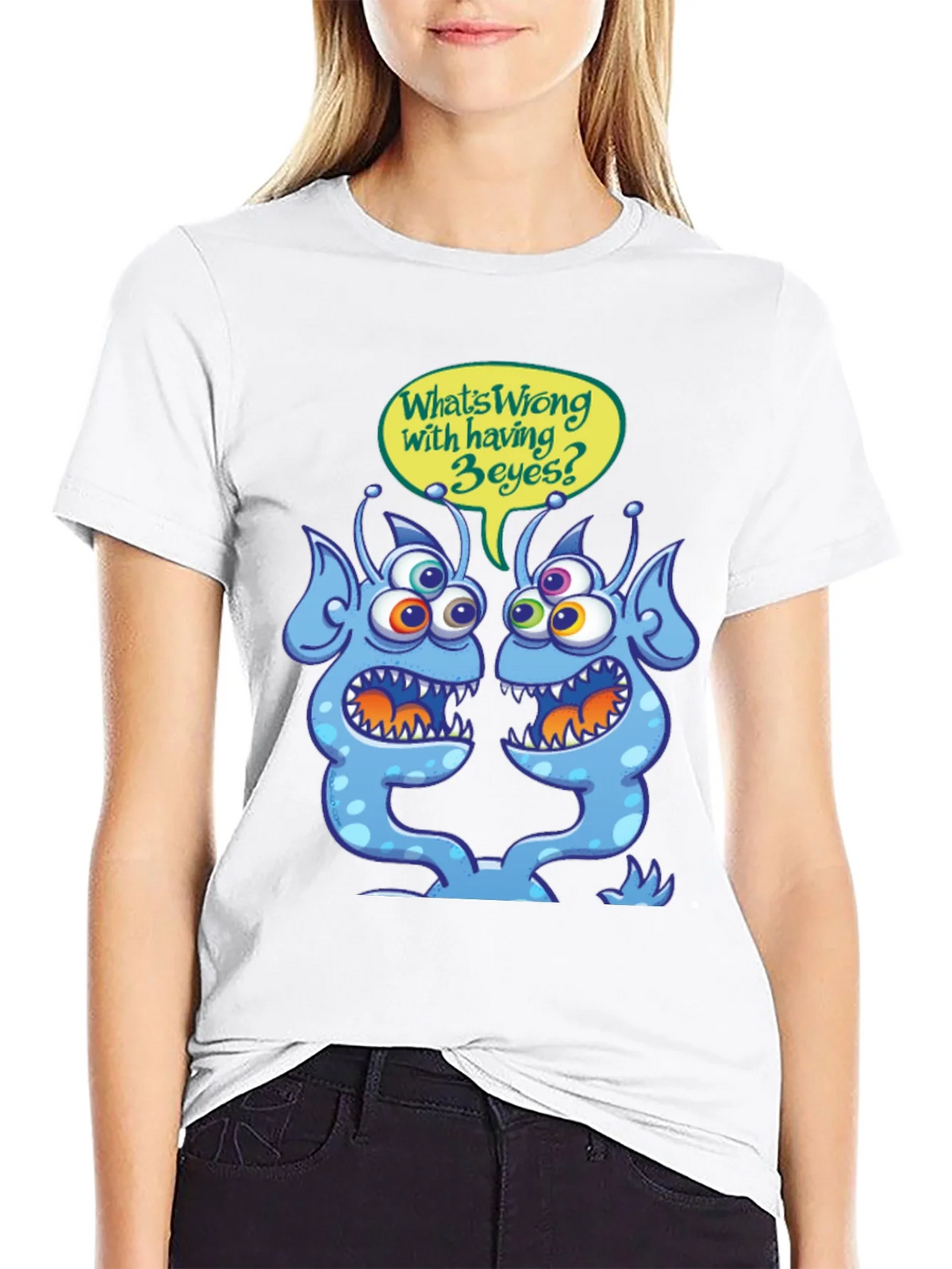 3-Eyed Alien T-Shirt - Funny Graphic Tee product image 8