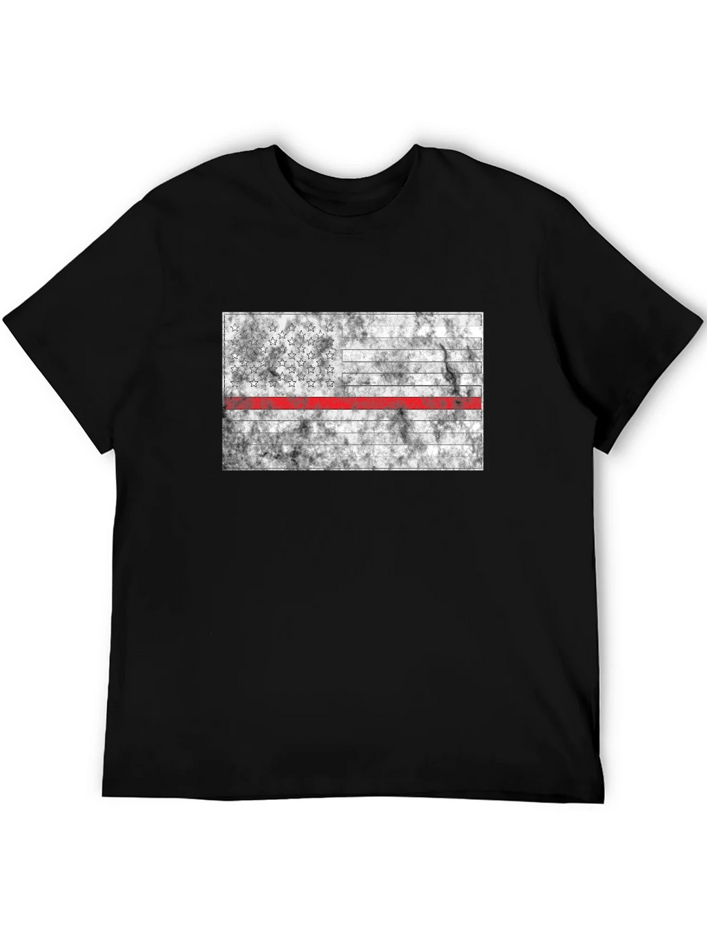 Thin Red Line Flag T-Shirt - Firefighter Support product image 5