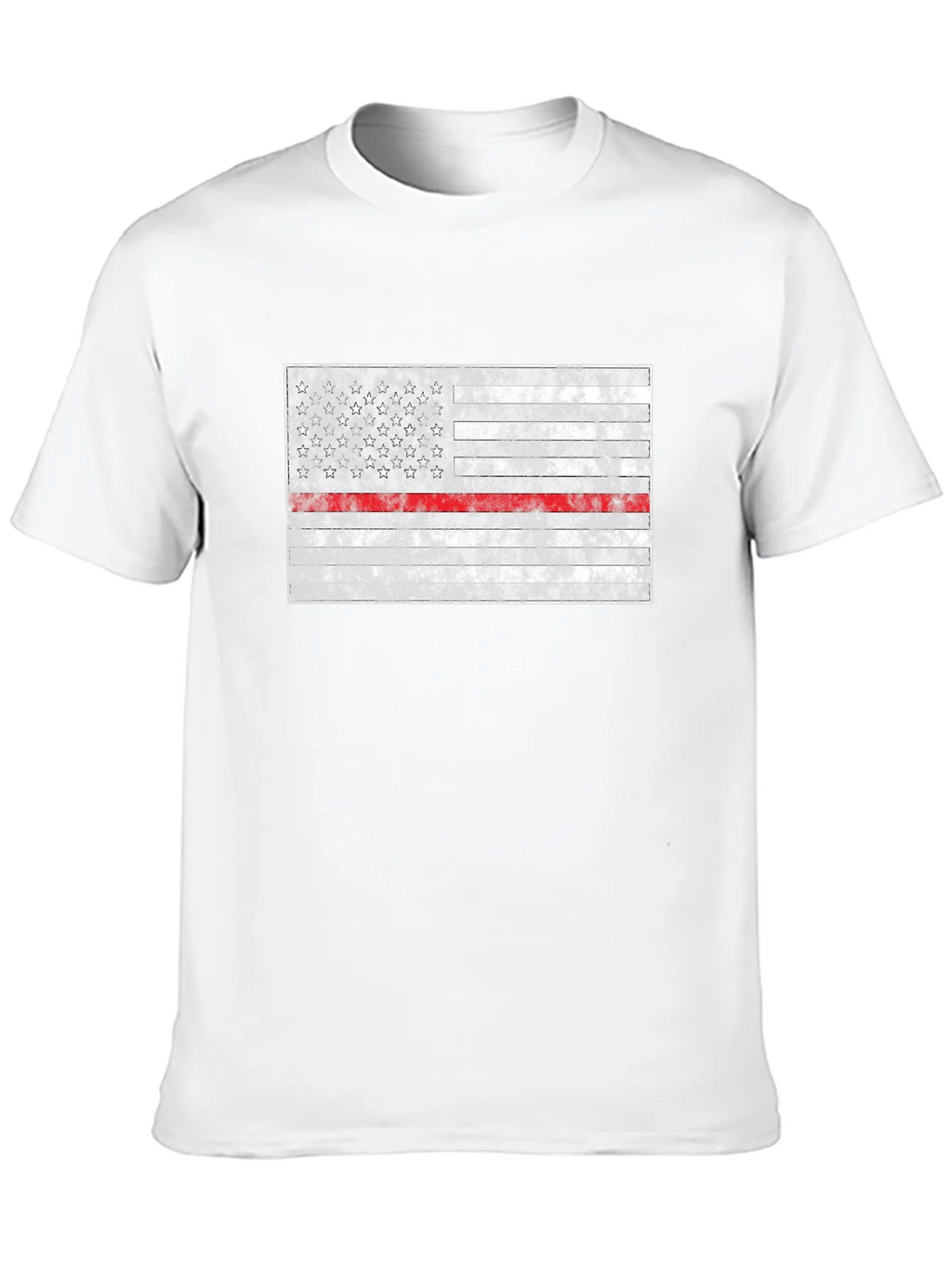 Thin Red Line Flag T-Shirt - Firefighter Support product image 9