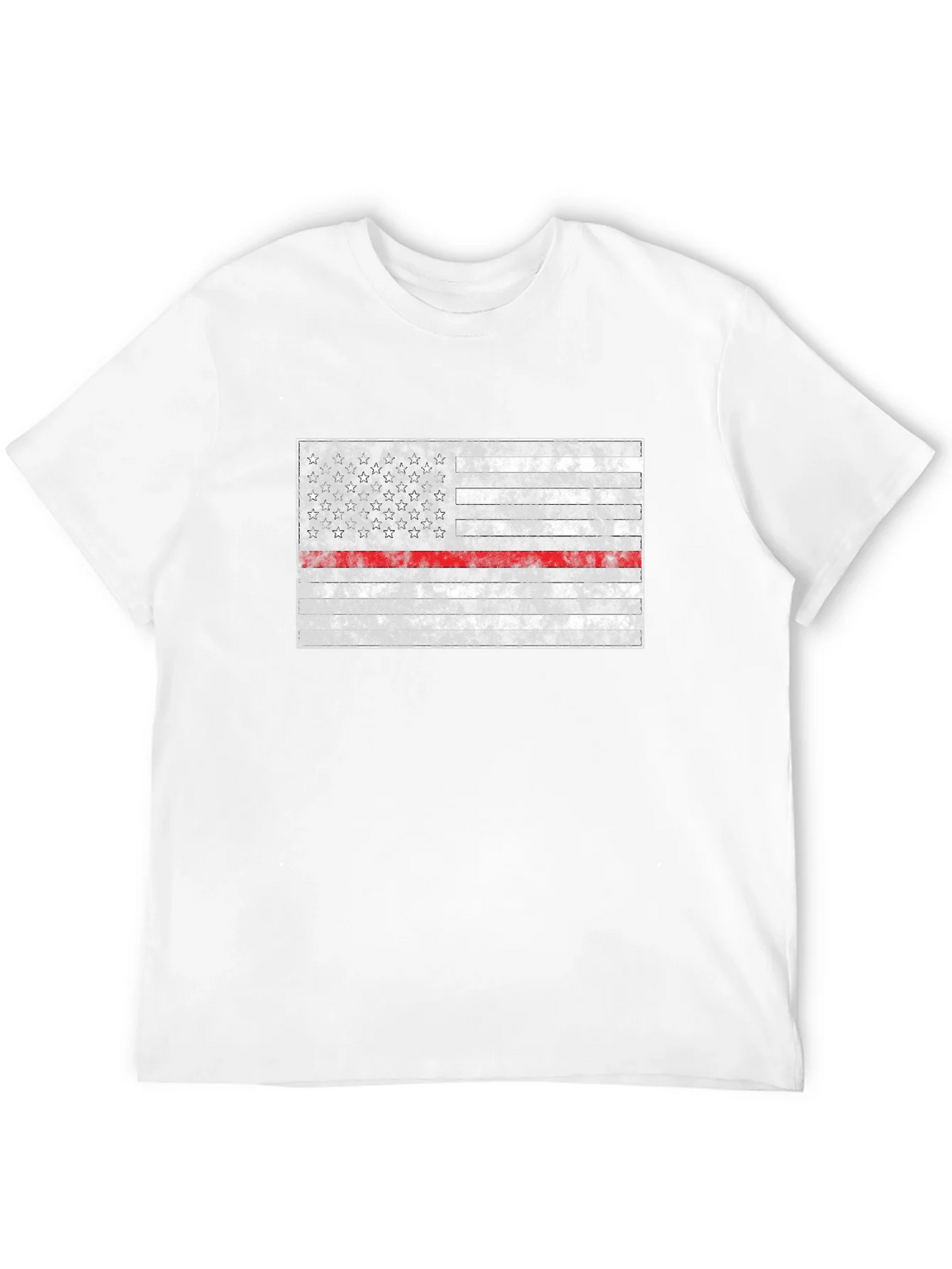 Thin Red Line Flag T-Shirt - Firefighter Support product image 11