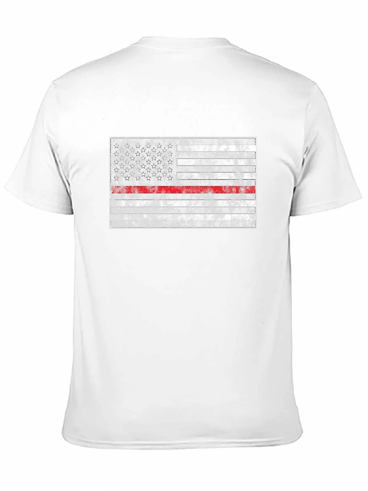 Thin Red Line Flag T-Shirt - Firefighter Support product image 10