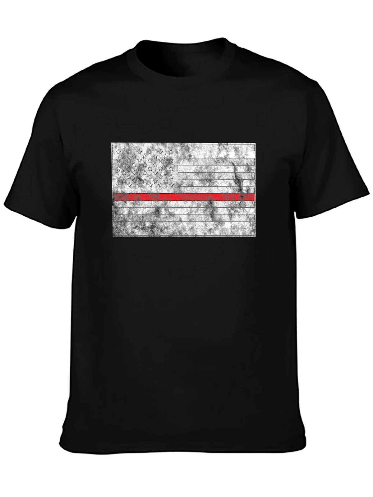 Thin Red Line Flag T-Shirt - Firefighter Support product image 3