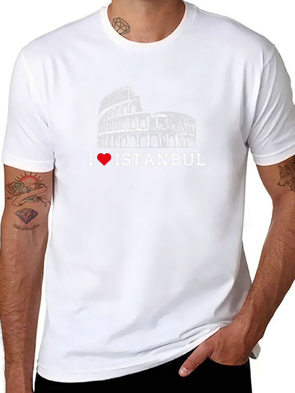 I Love Istanbul T-Shirt - Black Graphic Tee product image 7