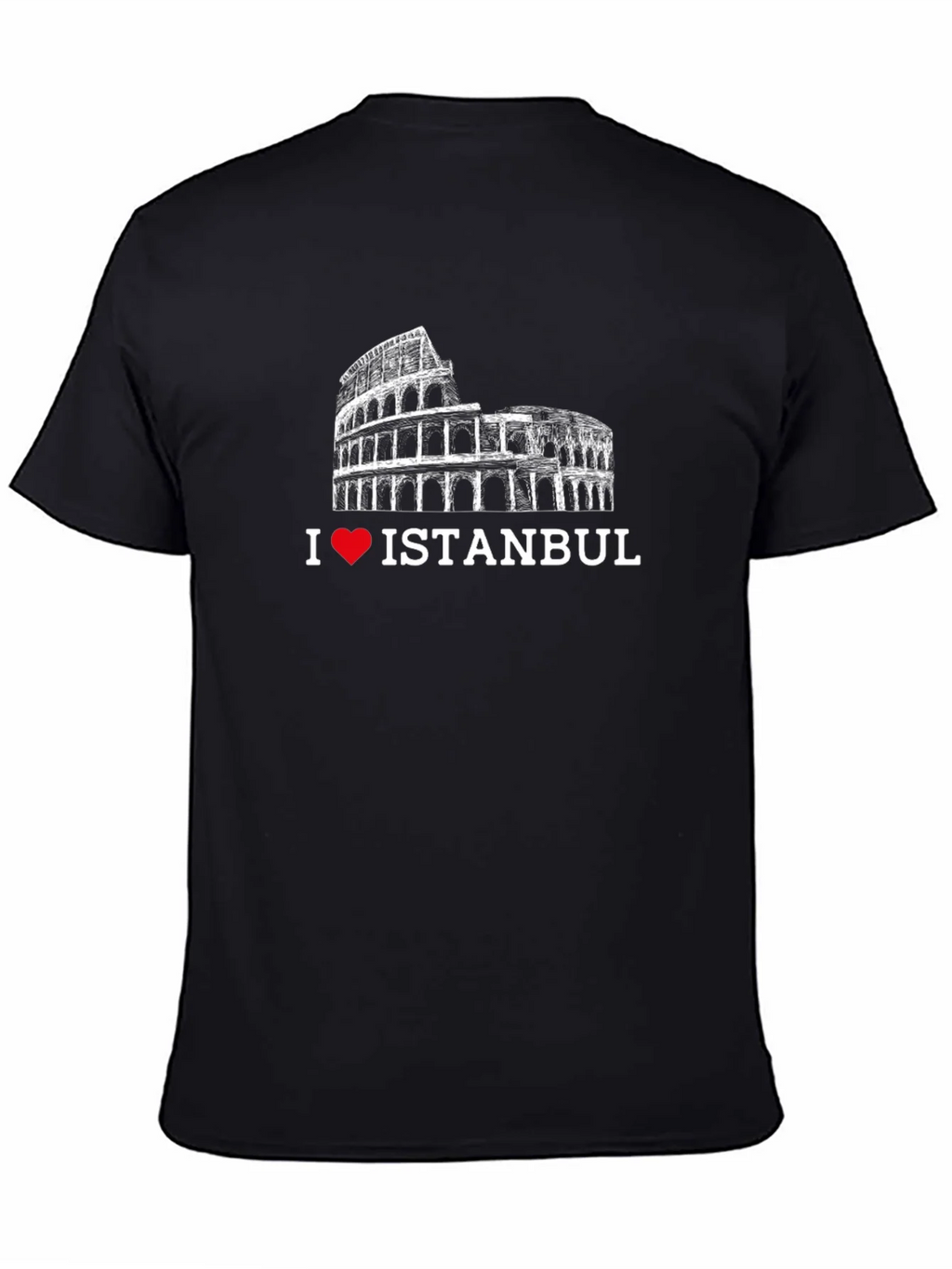 I Love Istanbul T-Shirt - Black Graphic Tee product image 4