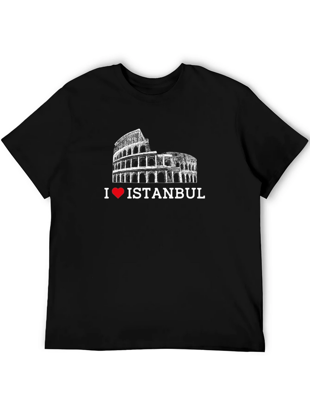 I Love Istanbul T-Shirt - Black Graphic Tee product image 5
