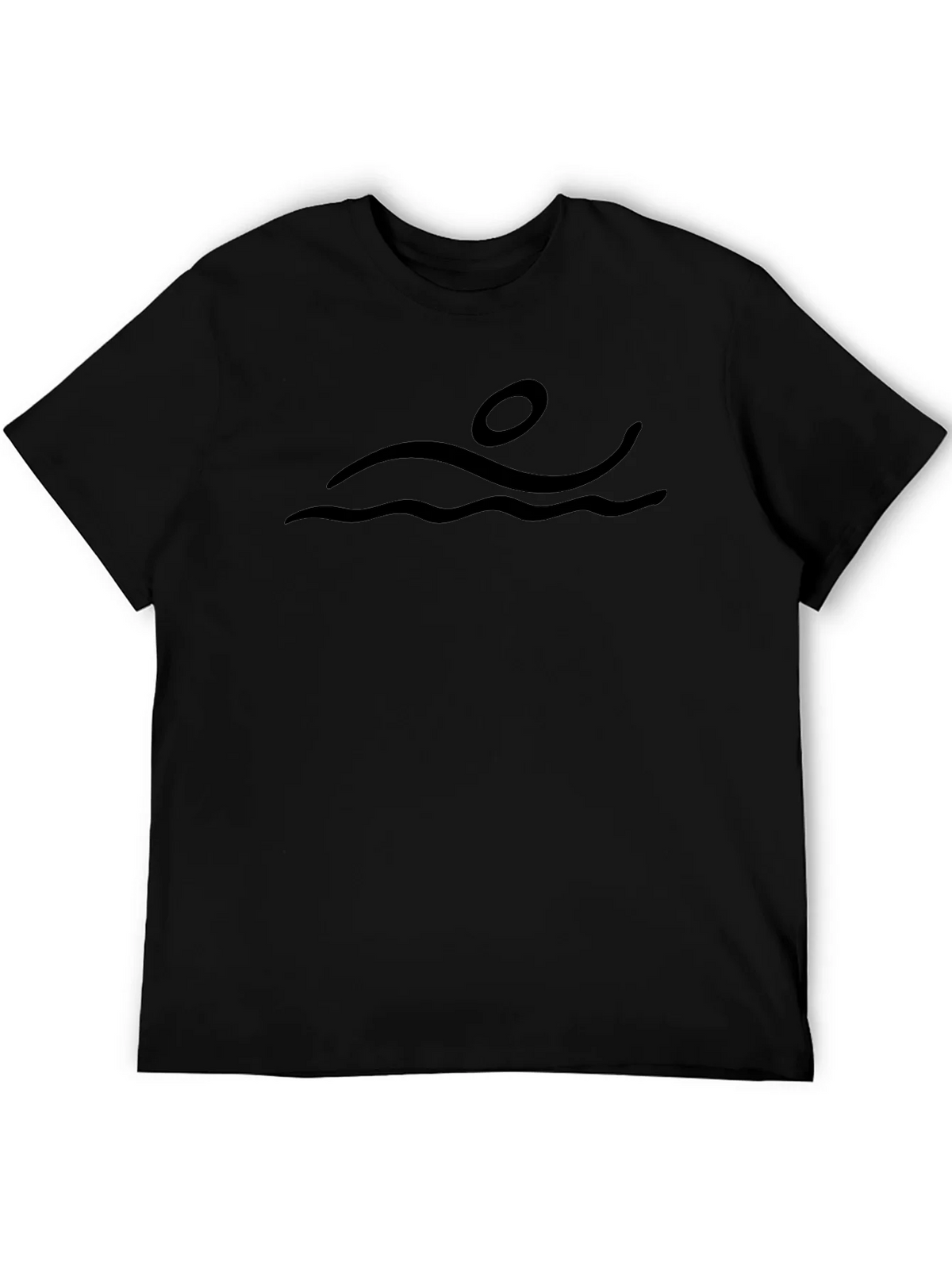 Swimmer Graphic Tee - Black product image 5